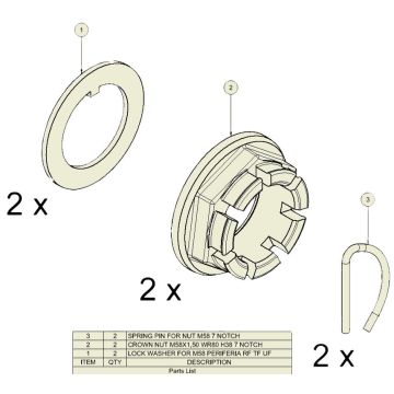 Kronenmutter ADR M70x2 SW90 H55 117518