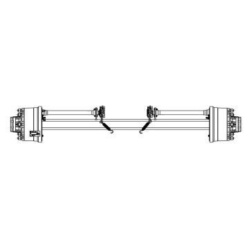 Bremsachse 100mm 4-kant Spur 2050mm T 117801