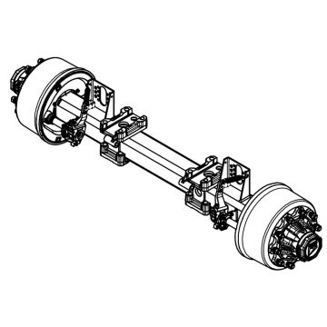Bremsachse 150mm 4-kant Spur 2100mm T