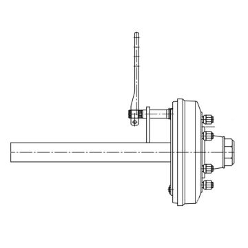 Embout d'essieu freiné 60 mm L=600 mm