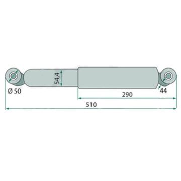 Amortisseur chassis FAD pour essieu dirigeable