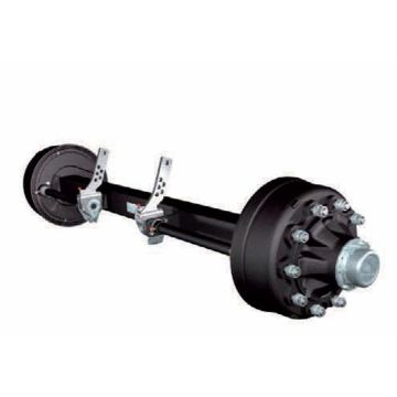 Essieu rigide freiné 120mm carré écartement 1840mm