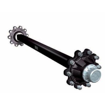 Laufachse  80mm 4-kant., Spur 1900mm