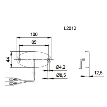 Feu de gabarit latéral à LED Jokon (25)  SMLR 2012  12V