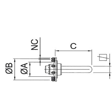 Embout d'essieu 40 mm Ø, ADR