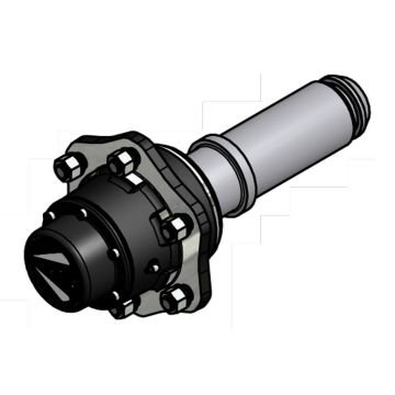 Achsstummel kpl. 85 mm rund, (A91) ADR 121087