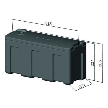 Werkzeugkiste  B  515  T 225  H 272