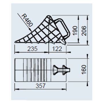 Câle AL-KO type UK 46 K noir, plastique