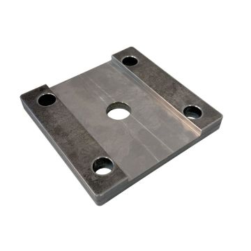 Achsplatte 100mm 4-kt 100 Federbr.