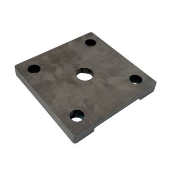 Achsplatte 100mm 4-kt 100 Federbr.