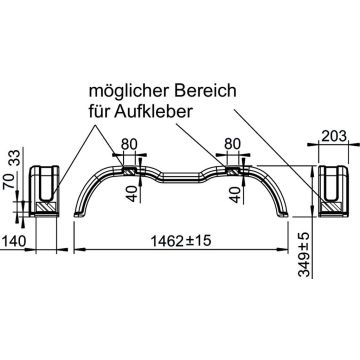 Kotflügel 200/1462 Tandem Kunststoff TA20146