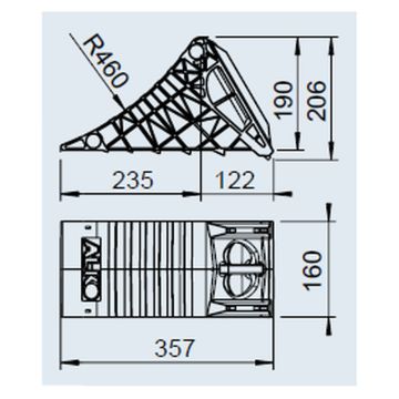 Câle AL-KO type UK 46 K noir, plastique 1221517