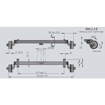 GFA   750kg, A: 1200mm, C: 1650mm