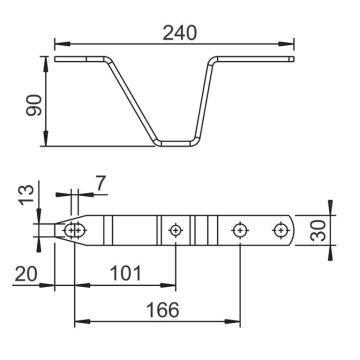 Béquille fixe AL-KO 1224151