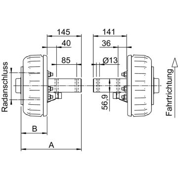 Radbremse Typ 2361, 112x5, pro Paar