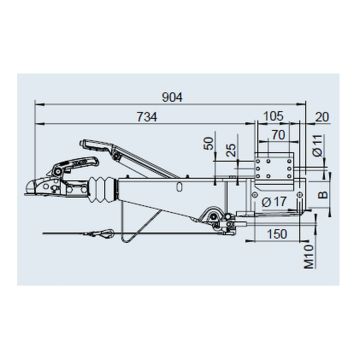 Timon AL-KO: 251S, 1500-2700kg, 100kg 1251908