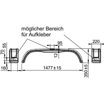 Kotflügel 220/1477 Tandem Kunststoff tiefgezogen