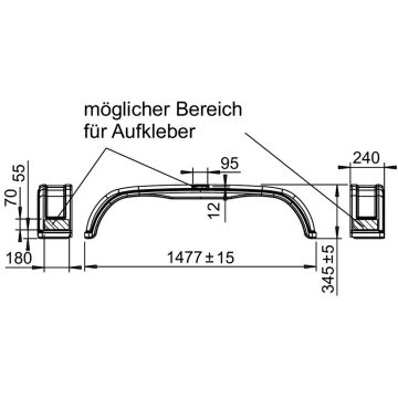 Kotflügel 240/1477 Tandem Kunststoff tiefgezogen