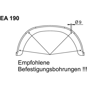 Kotflügel 190/680 Kunststoff AL-KO PLUS