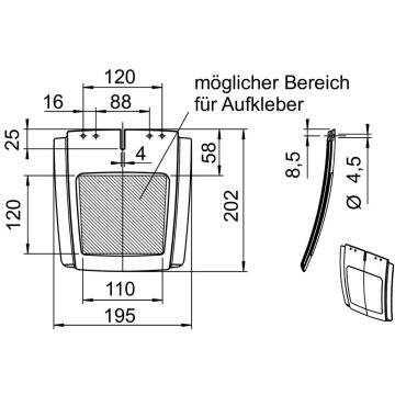 Bavette anti-projection pour garde boue AL-KO Design 1258654