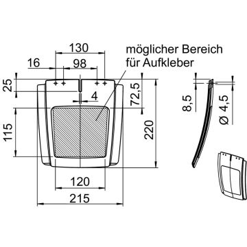 Bavette anti-projection pour garde-boue AL-KO Design