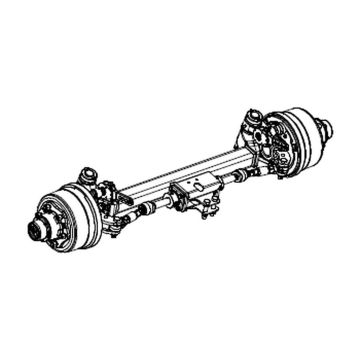 Zwangslenkachse  90mm 4-kant Spur 1750