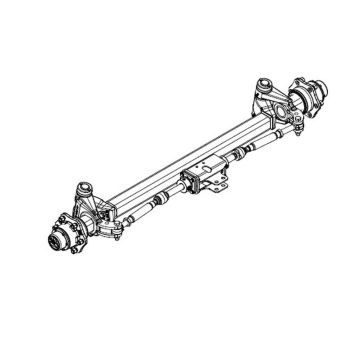 Zwangslenkachse  90mm 4-kant Spur 1950