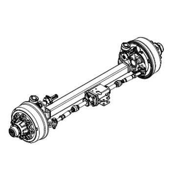 Zwangslenkachse 100mm 4-kant Spur 2000