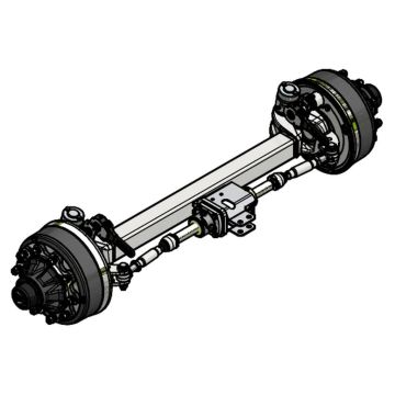 Zwangslenkachse 100mm 4-kant Spur 1900