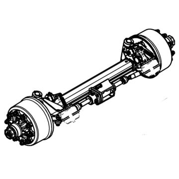 Zwangslenkachse 120mm 4-kant Spur 2030