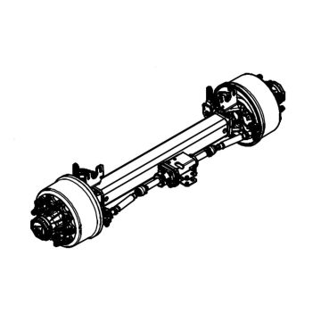 Zwangslenkachse 150mm 4-kant Spur 2050 127792m