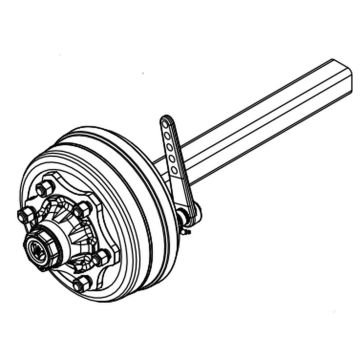 Embout essieu rigide freiné  60 mm L= ADR