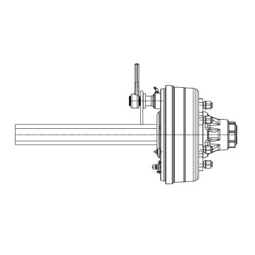 Embout essieu rigide freiné 70 mm L=600 mm  ADR