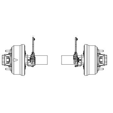 Bremsachsstummel Ø101,6 mm L=420 mm