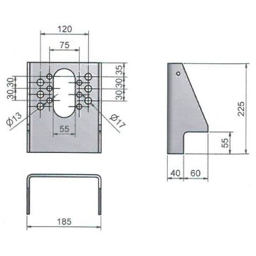 Console ADR pour cylindre hydraulique