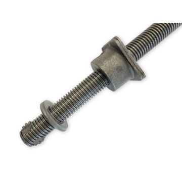 Spindel zu 130300  inkl. Spindelmutter montiert