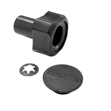 Bouton pour manivelle noir