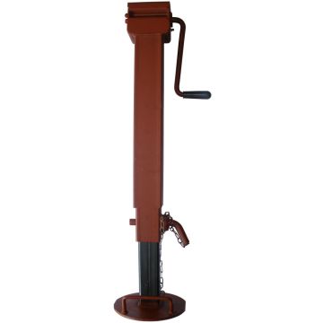 Pied béquille   2500kg  carré  80mm 3 niveau