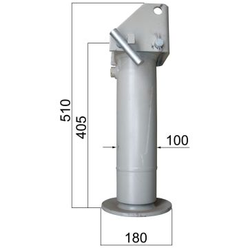 Pied béquille   5470kg   Ø85/100mm  hydr