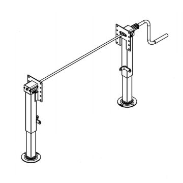 Dispositif béquille pour semi-remorque 6000kg