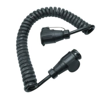 Spiralkabel - Verlängerung 13-pol 12V  Arbeitslänge 3m