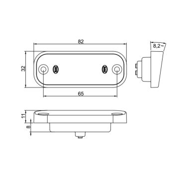 LED Kennzeichenleuchte  12-24V  (134015000)
