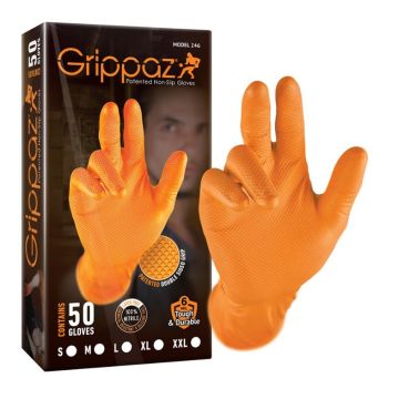 Nitril Einmalhandschuhe Grippaz ,Grösse L