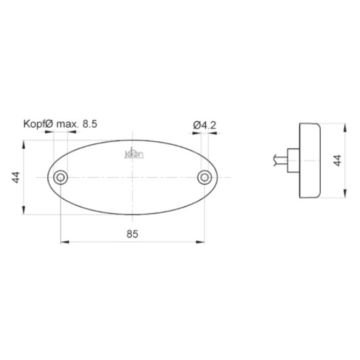 LED Positionsleuchte Jokon S2012  rot  24V