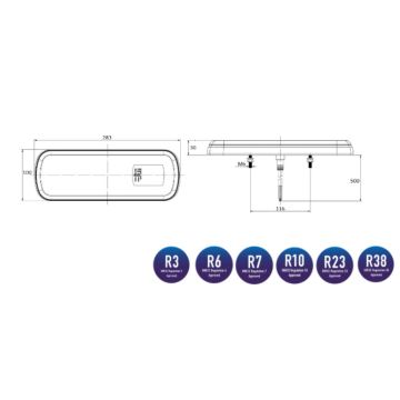 LED Schlussleuchte links / rechts  12/24V