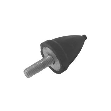 Butoir caoutchouc-métal hauteur 24mm, Ø20mm