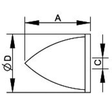 Gummipuffer Höhe 25mm, Ø25mm