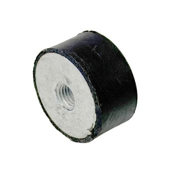 Butoir caoutchouc-métal hauteur 20mm, Ø40mm