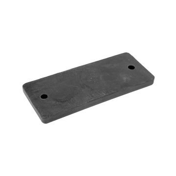 Support caoutchouc noir L 130 B 55 H 10mm