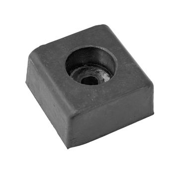 Butoir battu caoutchouc noir LxL 41mm, H 20mm